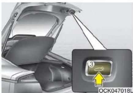 KIA Stinger (2021) - Power liftgate (if equipped) - 2