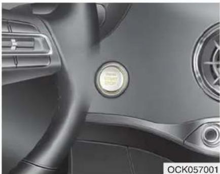 KIA Stinger (2021) - Illuminated engine start/stop button - 1
