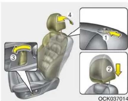 KIA Stinger (2021) - WARNING - Headrest Removal - 1