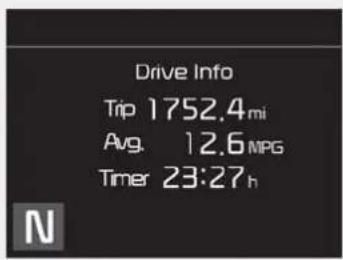 KIA Stinger (2021) - One time driving information mode - 1