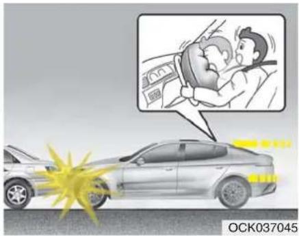 KIA Stinger (2021) - WARNING - Air bag sen- sors - 1