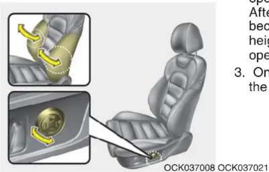 KIA Stinger (2021) - Lumbar support (if equipped) - 2