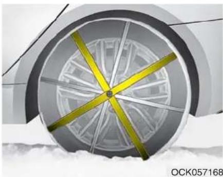 KIA Stinger (2021) - WARNING - Snow tire size - 1