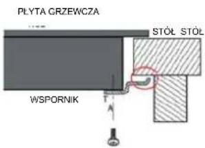 PLYTA GRZEWCZA WSPORNIK STÓŁ STÓŁ