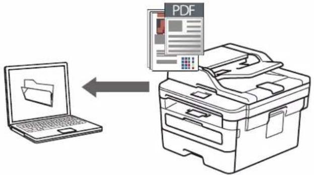 BROTHER MFC-B7715DW - Uložení naskenovaných dat do složky jako soubor PDF - 1