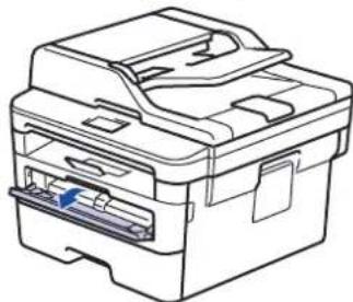BROTHER MFC-B7715DW - Do slotu k ručnímu podávání vložte standardní papír, tenký papír, recyklovaný papír a hrubý papír a tiskněte na něj - 2