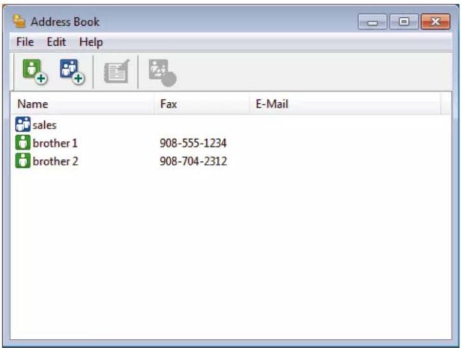 BROTHER MFC-B7715DW - Přidání člena do adresáře PC-FAX (Windows) - 1