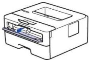 BROTHER HL-B2080DW - Do slotu k ručnímu podávání vložte standardní papír, tenký papír, recyklovaný papír a hrubý papír a tiskněte na něj - 2
