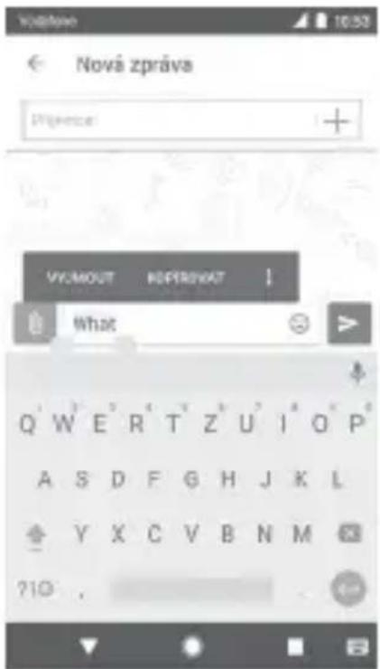 Vodafone Smart N8 - Můžete rovněž vložit nový text. - 1