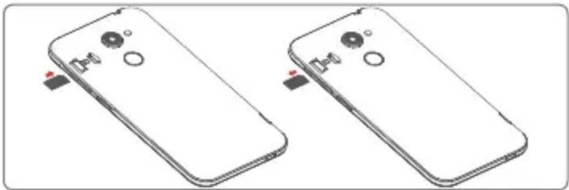 Vodafone Smart N8 - Vložení a vyjmutí karty SIM - 1