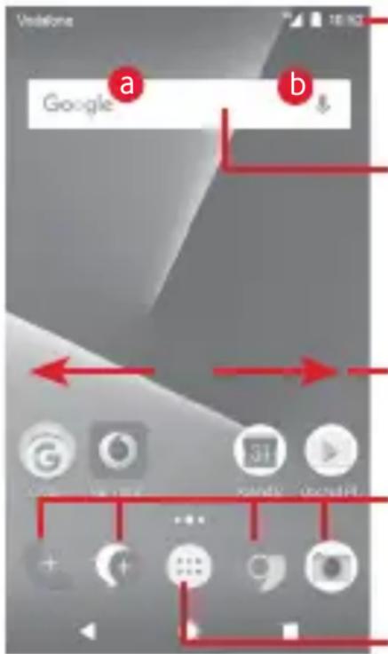 Vodafone Smart N8 - Stavový řádek - 1