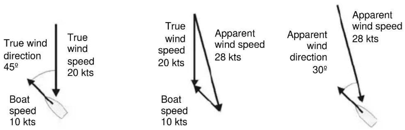 NAVMAN G-Pilot 3100 - True and apparent wind speed and direction - 2