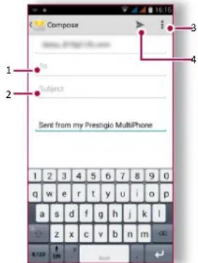 PRESTIGIO Grace S7 LTE - Odeslání e-mailu - 1