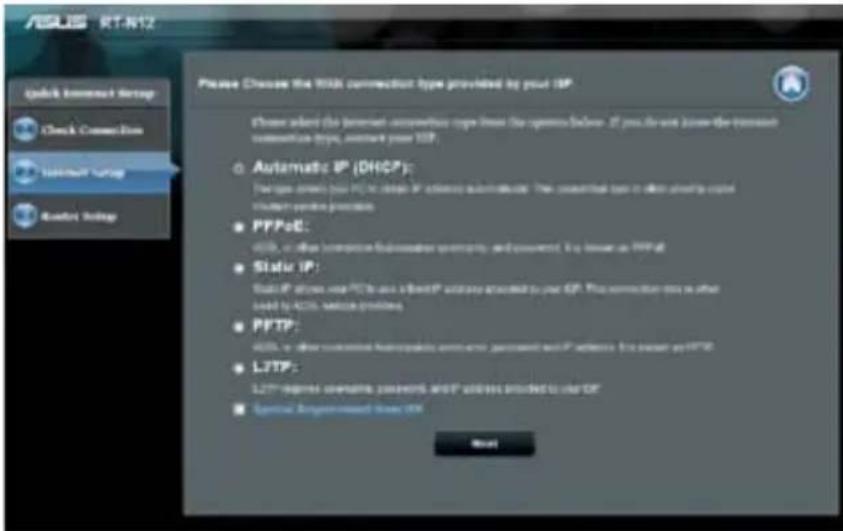 ASUS RT-N12K - Pokyny pro použití funkce QIS s automatickým rozpoznáním: - 5