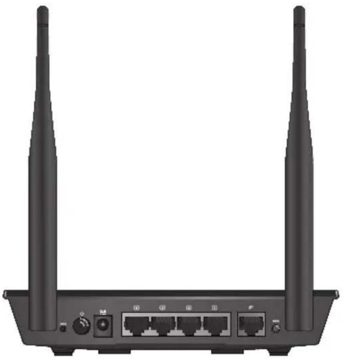 ASUS RT-N12K - Pohled zepredu - 5