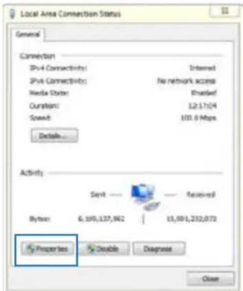 Local Area Connection Status General Connection IPv4 Connectivity: Internet IPv4 Connectivity: No network access Nvidia State: Extended Duration: 12.17:04 Speech: 103.0 Mbps Details... Activity: Send ———— Received Bytes: 6,199,137,962 | 15,991,232,873 Properties Enable Diagnes Close