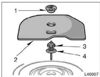 TOYOTA Camry (1999) - Get the required tools and spare tire. - 2