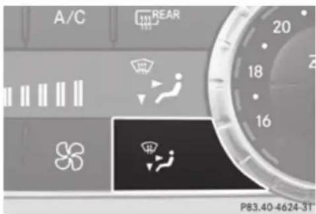 Mercedes-Benz GL (2012) - Rear control panel - 1