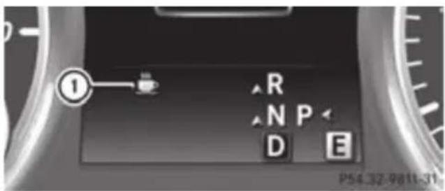 Mercedes-Benz GL (2012) - Warning and display messages in the multifunction display - 1