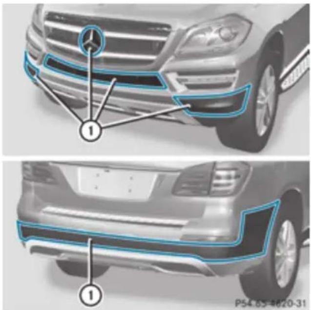 Mercedes-Benz GL (2012) - Cleaning the sensors - 1