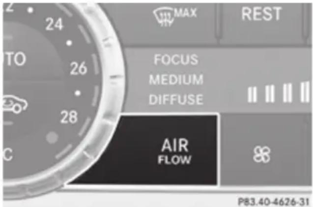 Mercedes-Benz GL (2012) - Setting the climate mode - 1