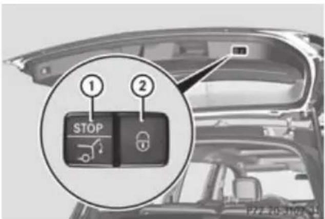 Mercedes-Benz GL (2012) - Opening the tailgate automatically - 1
