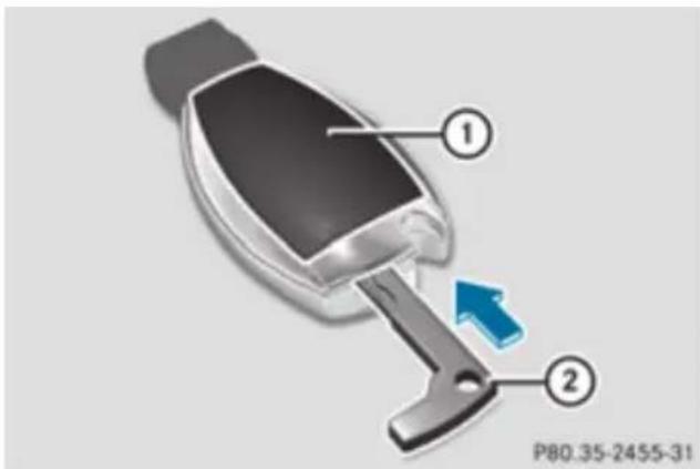Mercedes-Benz GL (2012) - Replacing the battery - 1