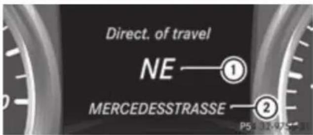Mercedes-Benz GL (2012) - Route guidance n ot active - 1