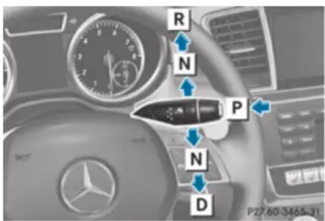 Mercedes-Benz GL (2012) - DIRECT SELECT lever - 1