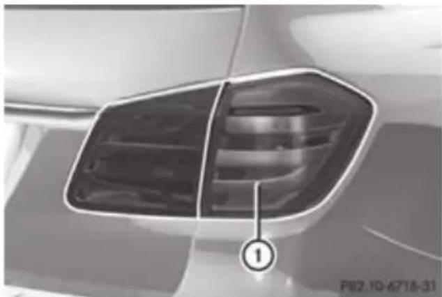 Mercedes-Benz GL (2012) - Overview of bulb replacement - bulbs - 2