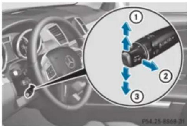 Mercedes-Benz GL (2012) - Activating while driving - 1