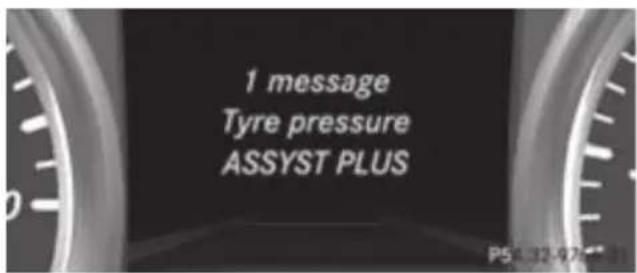 Mercedes-Benz GL (2012) - Activating/deactivating Lane Keeping Assist - 1