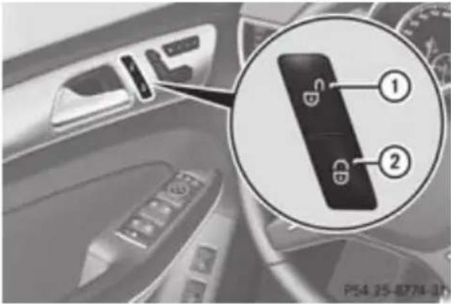 Mercedes-Benz GL (2012) - Automatic locking feature - 1