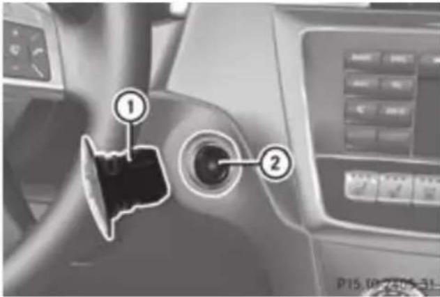 Mercedes-Benz GL (2012) - Switching on the ignition - 1