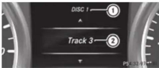 Mercedes-Benz GL (2012) - Audio player or audio media operation - 1