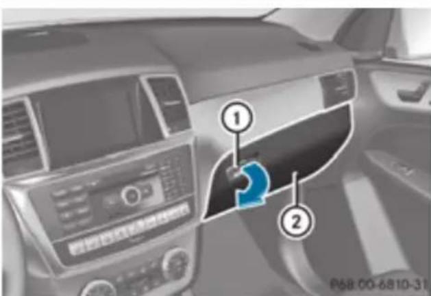 Mercedes-Benz GL (2012) - Glove compartment - 1