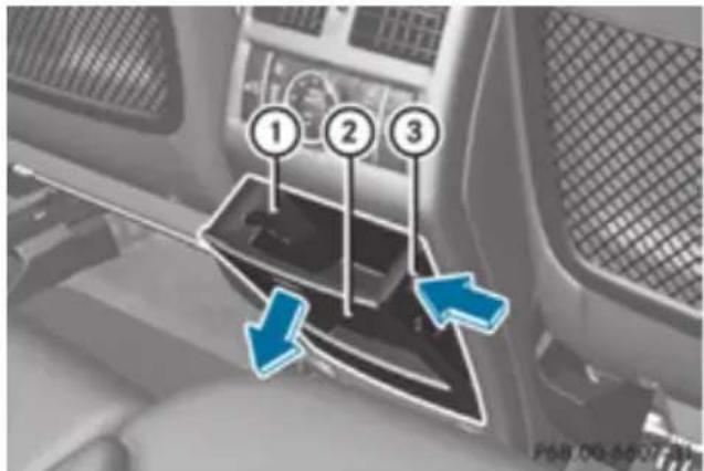 Mercedes-Benz GL (2012) - Rear-compartment ashtray - 1