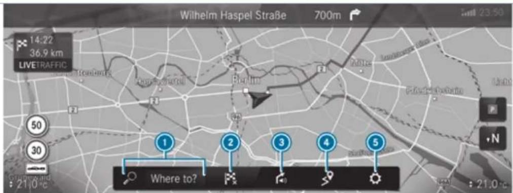 Mercedes-Benz AMG GT (2020) - Navigation overview - 1