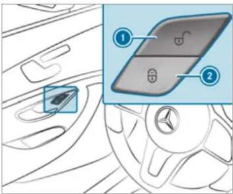 Mercedes-Benz AMG GT (2020) - Activating/deactivating the automatic locking feature - 1