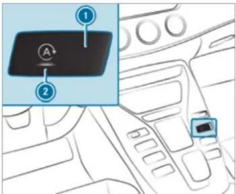Mercedes-Benz AMG GT (2020) - Deactivating or activating the ECO start/stop function - 1