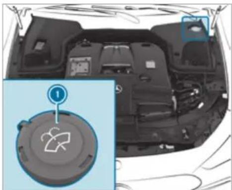 Mercedes-Benz AMG GT (2020) - Topping up the windscreen washer system - 1