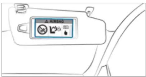 Mercedes-Benz AMG GT (2020) - Notes on rearward-facing and forward-facing child restraint systems on the front passenger seat - 2