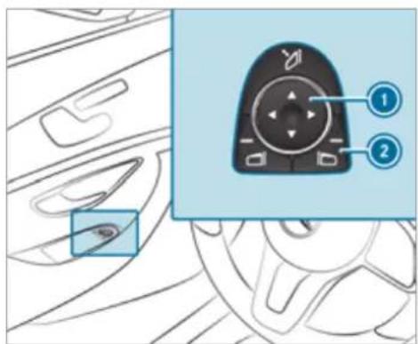 Mercedes-Benz AMG GT (2020) - Storing the parking position of the front-passenger outside mirror using reverse gear - 1