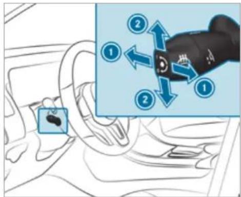 Mercedes-Benz AMG GT (2020) - Adjusting the steering wheel electrically - 1