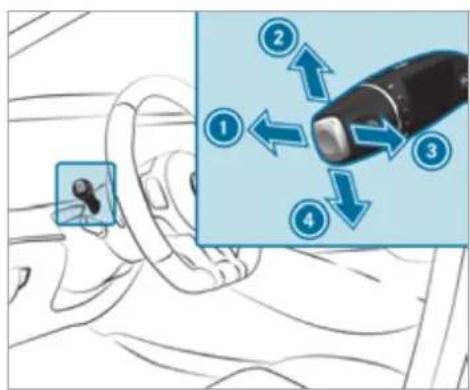 Mercedes-Benz AMG GT (2020) - Yo Operating the combination switch for the lights - 1