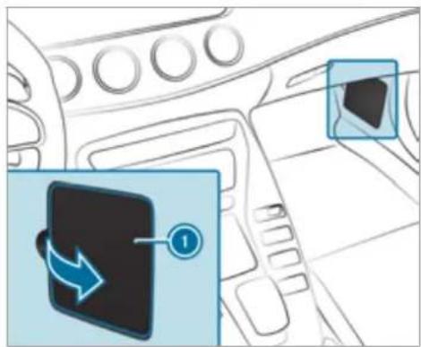 Mercedes-Benz AMG GT (2020) - Opening and closing the fuse box in the front passenger footwell - 1