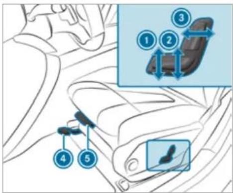 Mercedes-Benz AMG GT (2020) - Adjusting the front seat mechanically and electrically - 2
