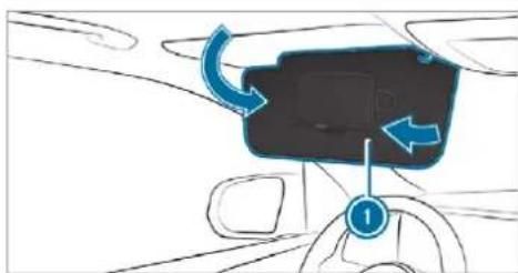 Mercedes-Benz GLS (2019) - Operating the sun visors - 1