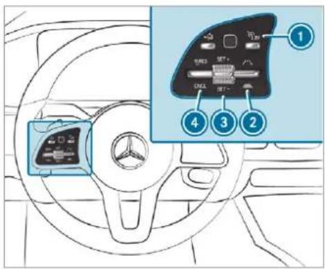 Mercedes-Benz GLS (2019) - Operating Active Distance Assist DISTRONIC Requirements: - 1