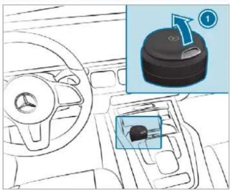 Mercedes-Benz GLS (2019) - Using the ashtray - 1